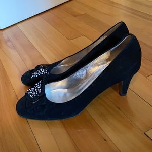 Peter Kaiser Embellished Suede Pumps